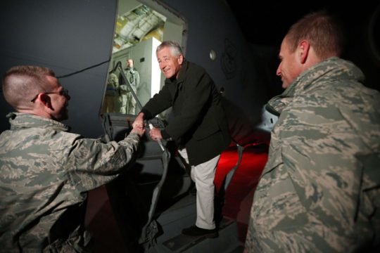 US-Verteidigungsminister Chuck Hagel in Afghanistan