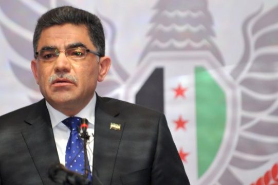 vDer neue Ministerpräsident der syrischen Übergangsregierung, Ghassan Hitto