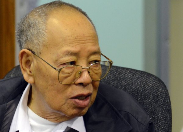 Ieng Sary am 20. März 2012 in Phnom Penh