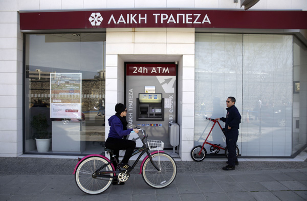 Zypern in letzter Sekunde gerettet: Laiki-Bank in Nikosia