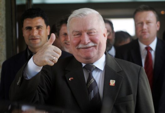 Der einstige polnische Arbeiterführer Lech Walesa
