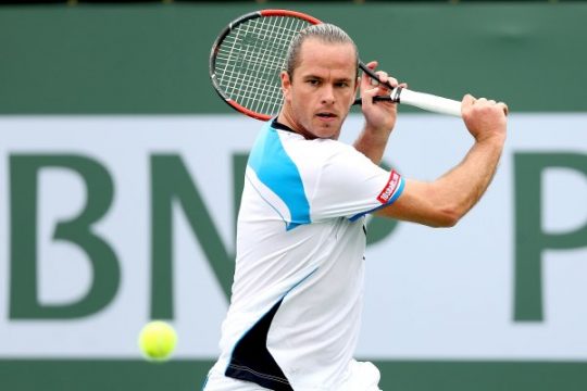 Xavier Malisse beim ATP-Tennisturnier von Indian-Wells