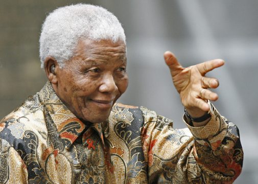 Nelson Mandela bei einem Besuch in London (August 2007)