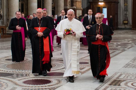 Papst Franziskus in der Basilika Santa Maria Maggiore