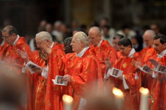Kardinäle feiern Messe im Petersdom