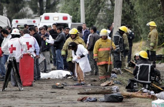 Feuerwerksunglück in der Gemeinde Nativitas im mexikanischen Bundesstaat Tlaxcala