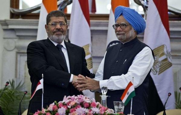 Mohammed Mursi und Indiens Premierminister Manmohan Singh