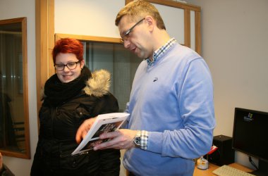 "Platz den Kindern": Wendy Hermann vom JIZ und Studioleiter Stephan Pesch