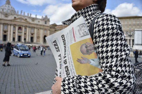 Thema Nr. 1 am Donnerstag: Die Wahl des neuen Papstes Franziskus I.