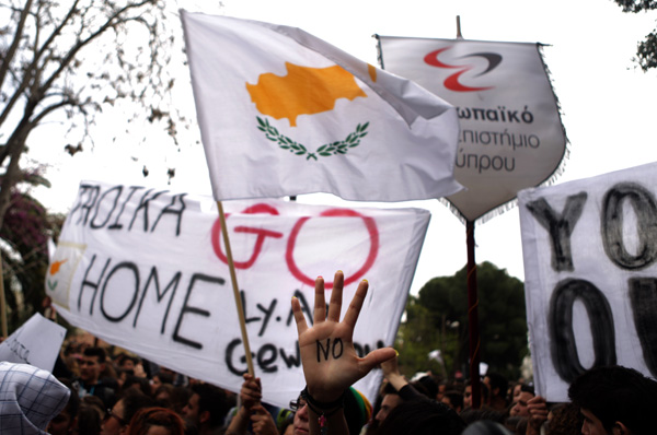 Proteste in Nikosia