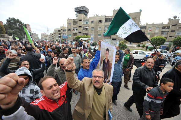 Demonstration in der ägyptischen Stadt Port Said