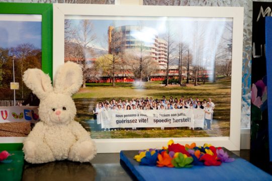 "Werdet schnell wieder gesund" wünschte das Krankenhauspersonal den Schülern aus Heverlee per Post