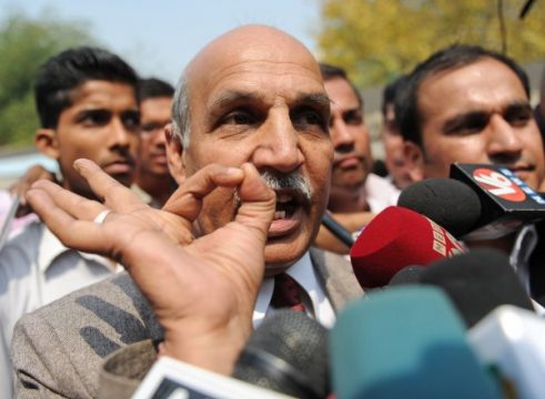 Ram Singhs Verteidiger V. K. Anand in Neu Delhi