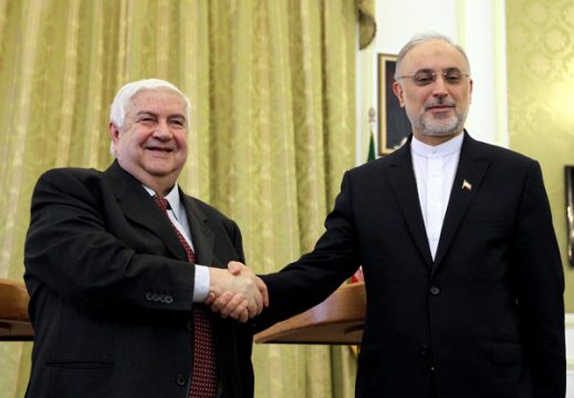 Walid al-Muallim (l.) und Ali-Akbar Salehi (r.)