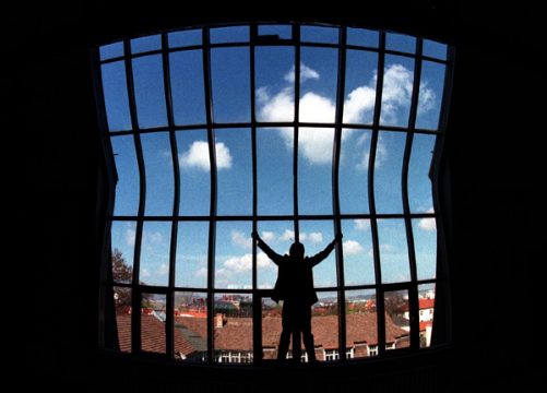 Blick auf Weimer vom Henry van de Velde-Bauhaus