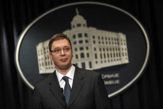 Serbiens stellvertretender Regierungschef Aleksandar Vucic