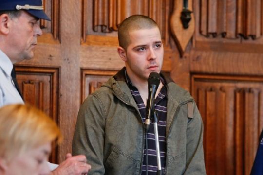 Samuel Weertz vor Gericht am 6. März