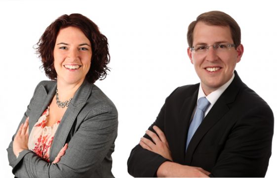 Nicole De Palmenaer und Jérôme Franssen, das neue Führungsduo der Jungen Mitte