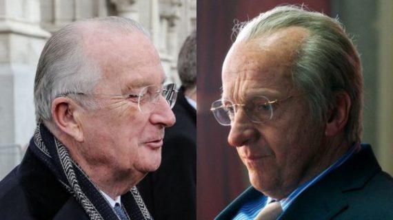 Albert II. (l.) und sein Double in der VRT-Produktion