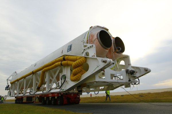 Die US-Trägerrakete "Antares" (Bild vom 2.10.2012)