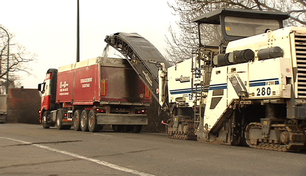 Straßenarbeiten im Eupener Land gestartet