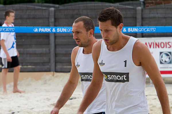 Beachvolleyball-Duo Fabian Jadot und Yannick Pirali