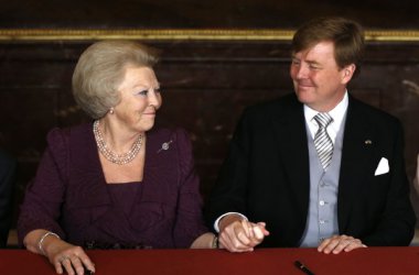 Prinzessin Beatrix und ihr Sohn Willem-Alexander