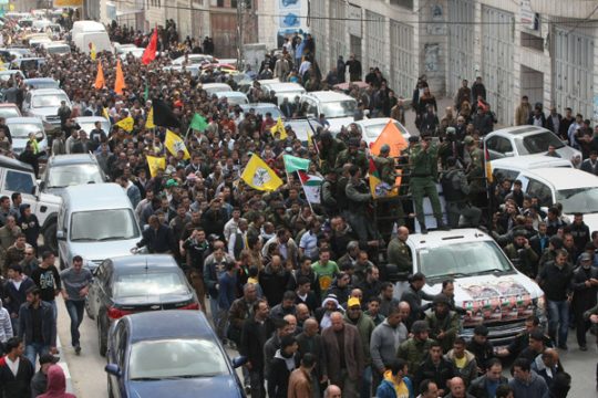 Trauerzug für Abu Hamdiya in Hebron
