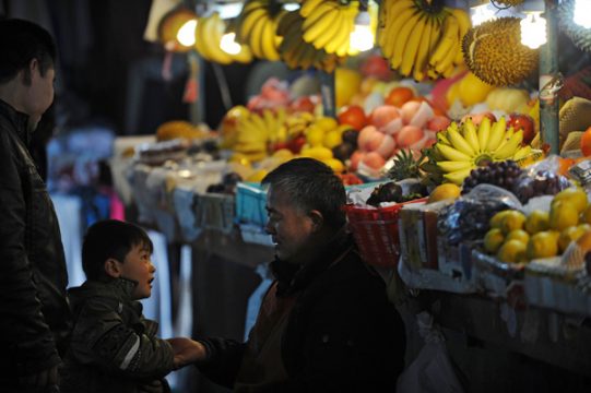 Inflation in China lässt nach: Lebensmittelpreise steigen langsamer (Markt in Shanghai - 9. April)