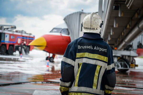 Katastrophenübung am Brüsseler Flughafen