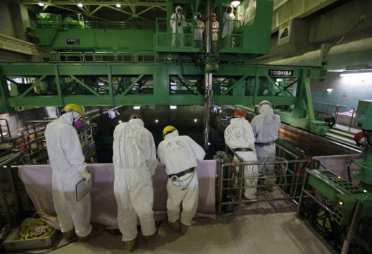 Arbeiter im Kernkraftwerk Fukushima