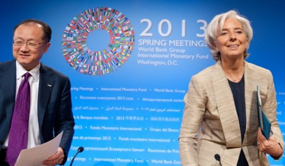 Jim Young Kim, Präsident der Weltbank, und Christine Lagarde