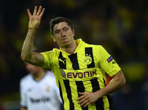 Robert Lewandowski, Borussia Dortmunds vierfacher Torschütze gegen Real Madrid