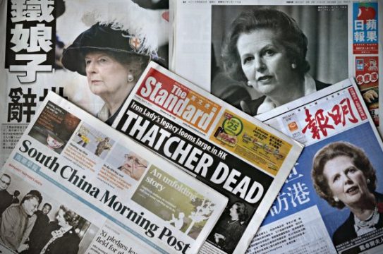 Margaret Thatchers Tod sorgt auch in China für Schlzgzeilen