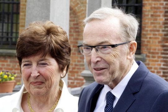 Miet Smet und Wilfried Martens nach der Trauung