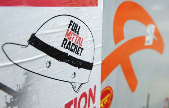 Europäischer Aktionstag von ArcelorMittal-Arbeitern (Bild aus Florange/F)