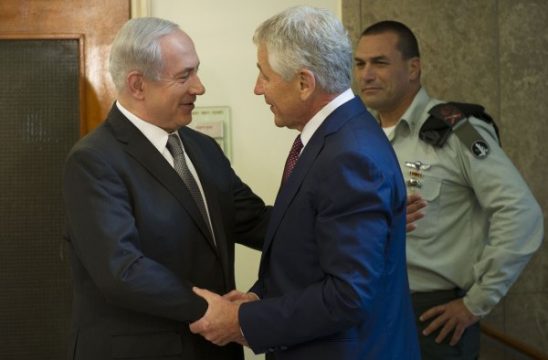 Benjamin Netanjahu und Chuck Hagel