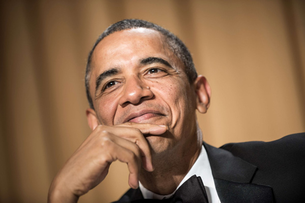 Barack Obama beim Gala-Dinner des Washingtoner Pressekorps