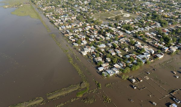 La Plata unter Wasser
