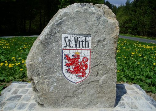 St. Vith-Grenzstein im Ommerscheider Wald