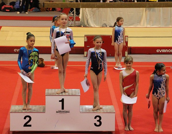 Titel für Emma Blaise bei den Benjamines 1 - Jeunes Gymnastes B. Auf Platz 3 landete Chloë Dethier