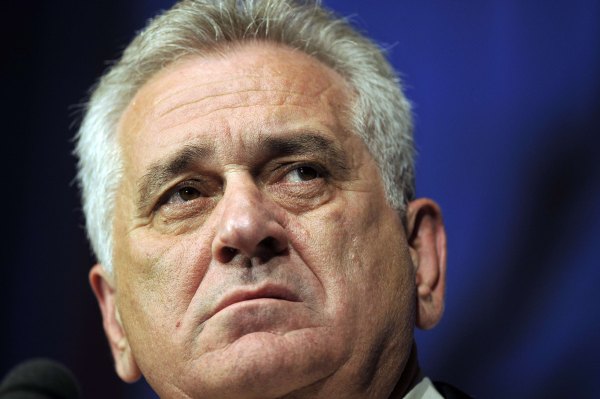 Der serbische Präsident Tomislav Nikolic (Bild vom 15. Mai 2012)