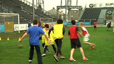 Schüler-Turnier im Stadion der AS Eupen
