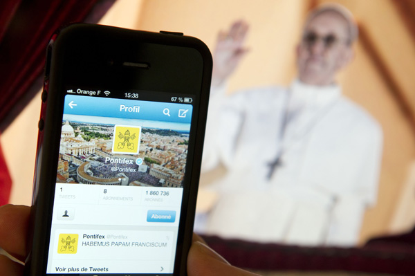 Papst Franziskus ist Fan der neuen Medien