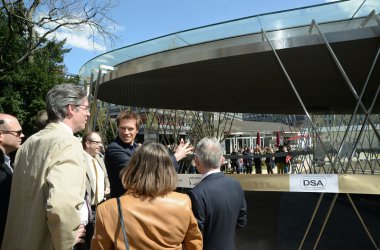 Eröffnung der Archäologischen Vitrine im Aachener Elisengarten