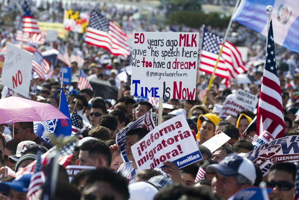 Proteste für Einwanderungsreform in Washington