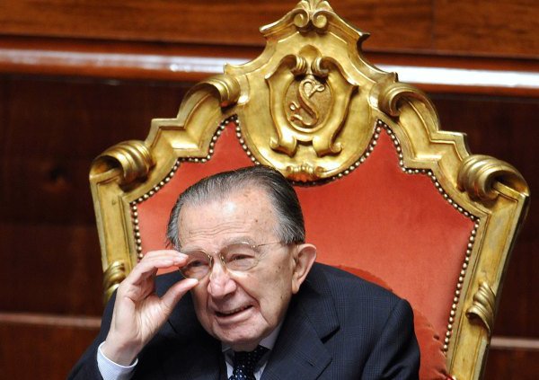 Giulio Andreotti am 29. April 2008