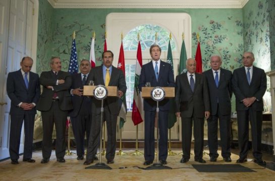 Delegation der Arabischen Liga am Montag bei Gesprächen mit John Kerry in Washington