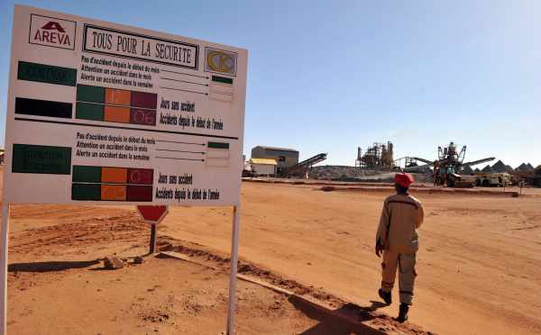 Eingang zur Uranmine des französischen Atomkonzerns Areva in Arlit