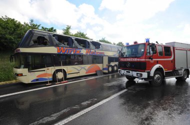 Brand in Reisebus mit Schülern der PDS Eupen glimpflich verlaufen